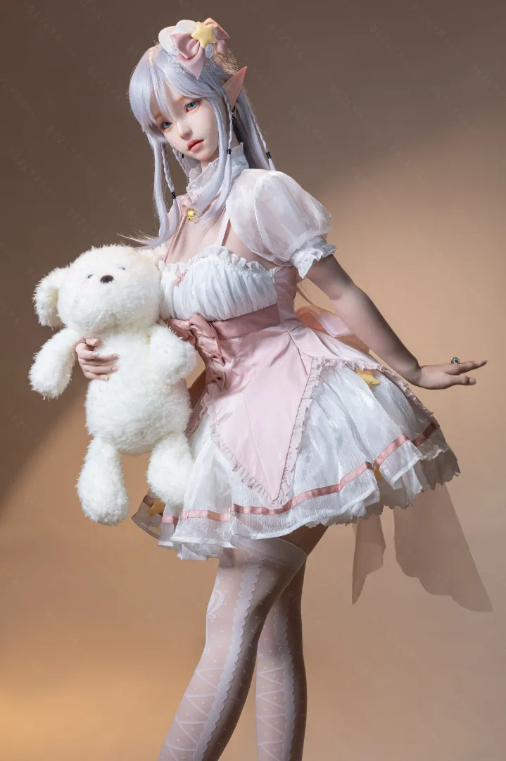 155cm (5ft1) E CUP Lightweight Silicone Sex Doll, Movable Jaw Head Calla